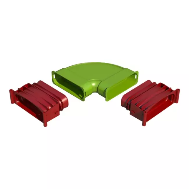Ubbink Air Excellent 45SC kit codo horizontal
