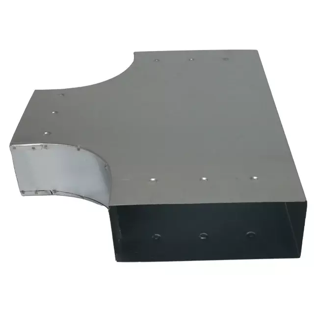 Pieza en T 90 grados 300x80 mm - 170x80 mm para canalización