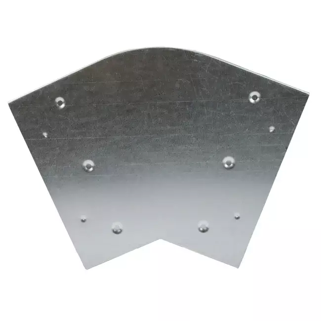 Curva 45 grados 170x80 mm horizontal para conductos