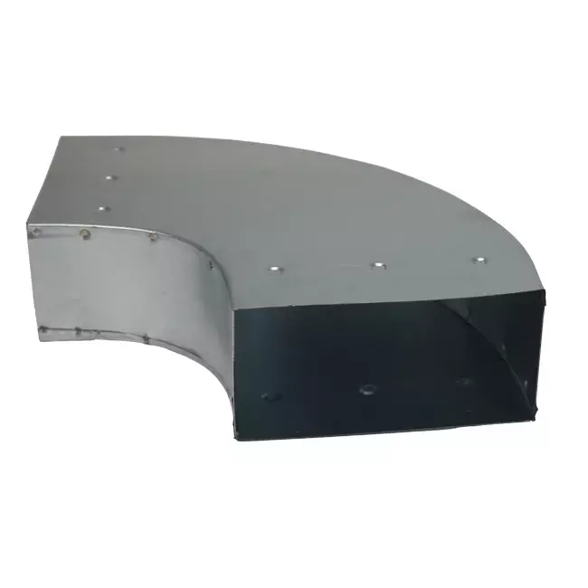 Curva 90 grados 170x80 mm horizontal para conductos