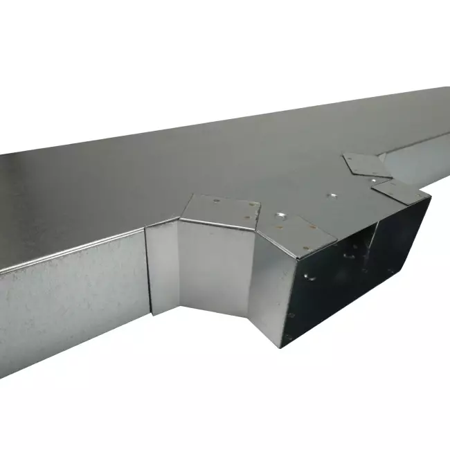 Conexión lateral 170x80 mm para conducto de humos