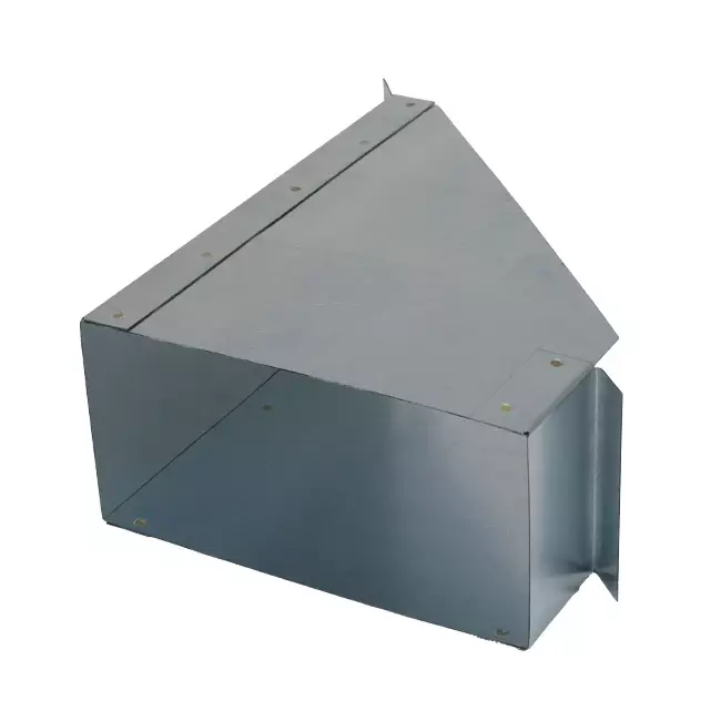 Conexión lateral 170x80 mm 45 grados para conductos