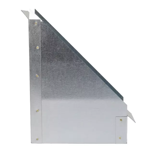 Conexión lateral 170x80 mm 45 grados para conductos