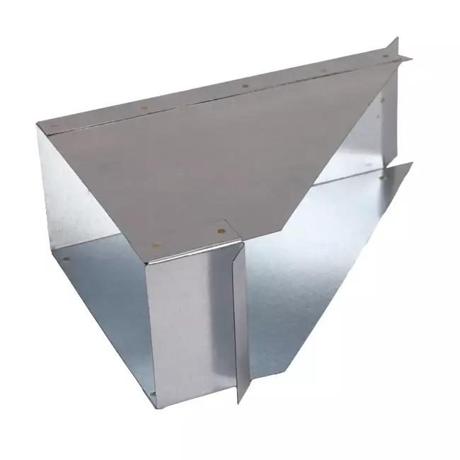 Conexión lateral 170x80 mm 45 grados para conductos