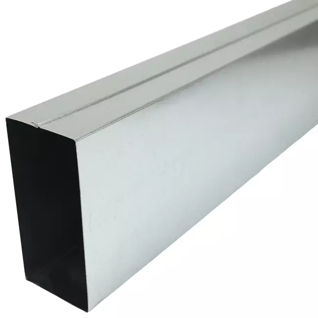 Canal fundido galvanizado 170x80 mm por longitud 1500 mm