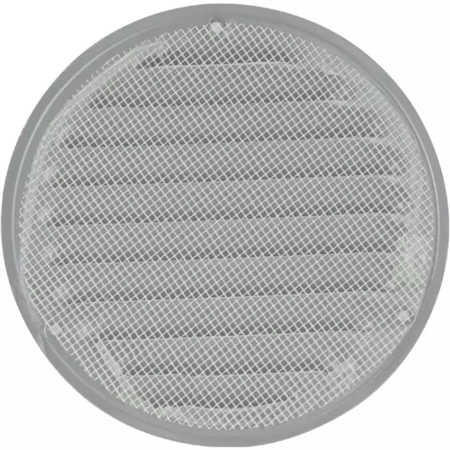 Rejilla de ventilación metálica redonda Ø 160 mm gris - MR160P - RAL9006