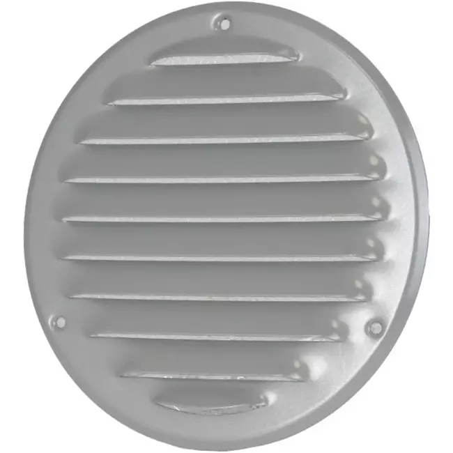 Rejilla de ventilación metálica redonda Ø 160 mm gris - MR160P - RAL9006