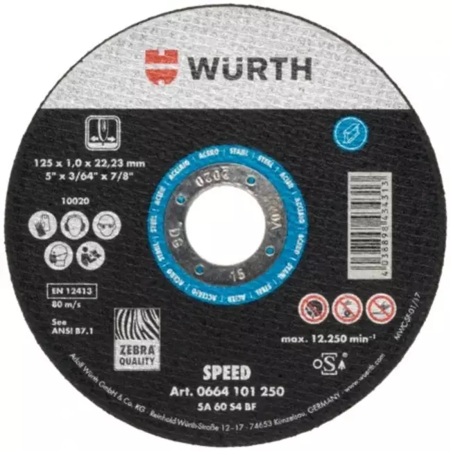 Disco de corte 125 mm