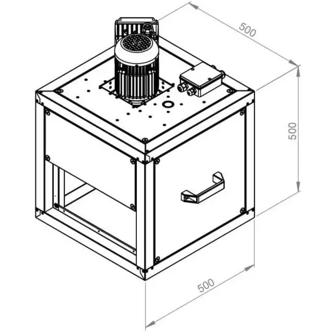 Extractor de caja flujo lineal exterior del motor - MPC 225 EC TI 30