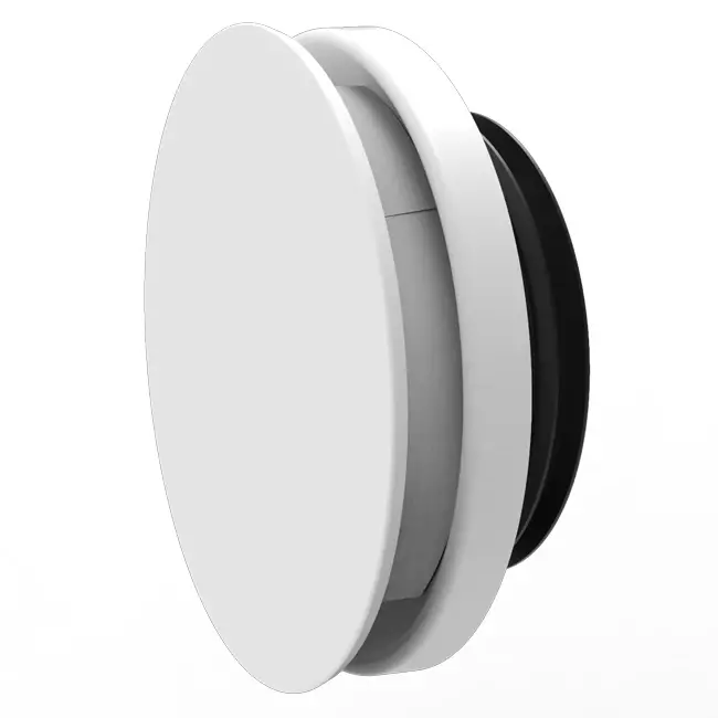Vent-Axia Uniflexplus RV Válvula de suministro y vaciado regulable de 100 mm - blanco
