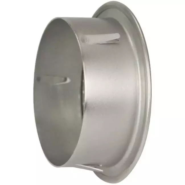Rejilla de ventilación metálica redonda incl. manguito de montaje Ø 180 mm aluminio - DWRA180S
