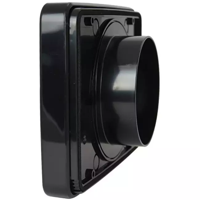 Extractor de baño Vent-Axia Lo-Carbon iQ de diseño plano NEGRO Ø 100 - 125 mm
