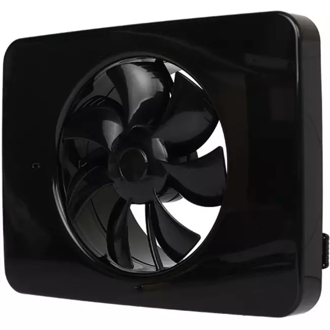 Extractor de baño Vent-Axia Lo-Carbon iQ de diseño plano NEGRO Ø 100 - 125 mm