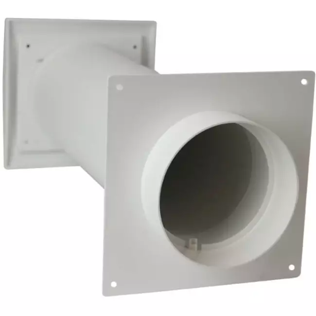 Pasamuros de ventilación SPK3 Ø100mm con válvula de no retorno