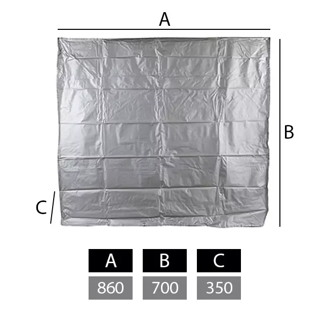 Cubierta para unidades exteriores grandes 860 x 700 x 350 mm