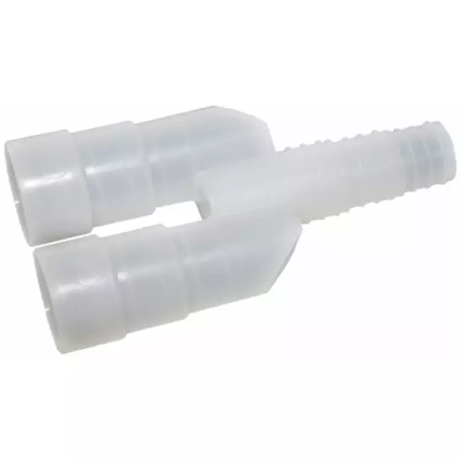 Conector en Y de 3 vías 20/18/16 mm para manguera flexible de condensados
