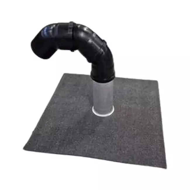 Juego de penetración de tejado Ø75mm con tejado bituminoso, tubo de 200mm