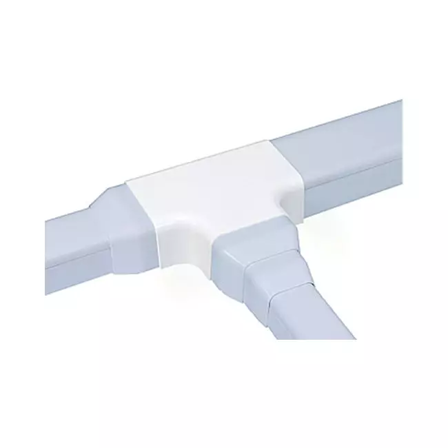 Climaplus conducto de aire acondicionado Pieza en T para conducto de montaje 125 x 75 mm RAL 9010 BLANCO