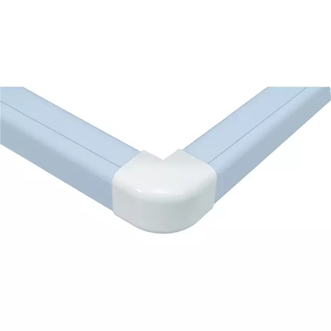Conducto de climatización Climaplus Codo exterior 90x65mm RAL 9010 BLANCO