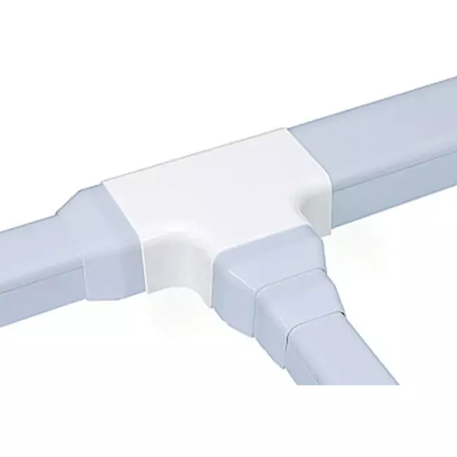 Climaplus conducto de aire acondicionado Pieza en T para conducto 90x65mm RAL 9010 BLANCO