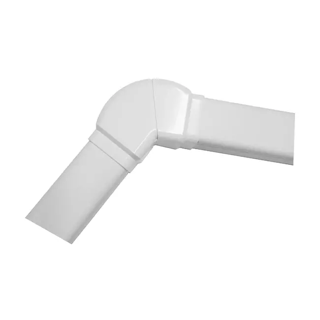 Conducto climatización Climaplus Codo regulable 90x65mm RAL 9010 BLANCO
