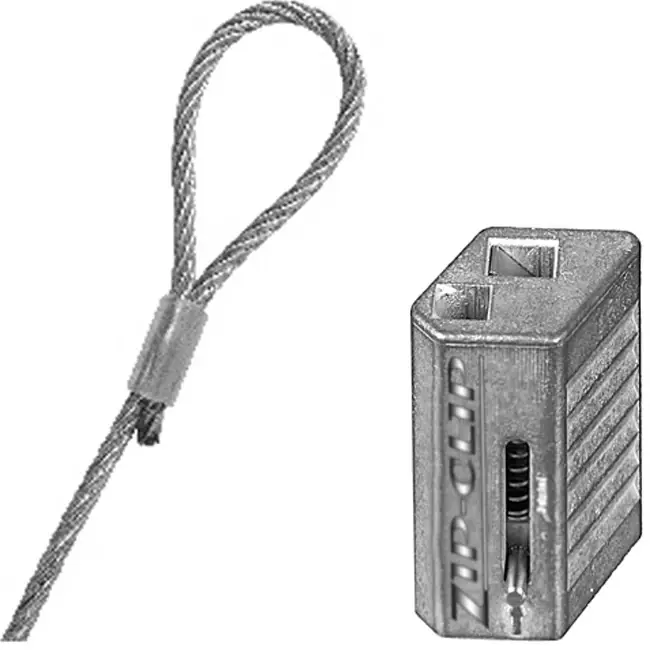Cable de suspensión autobloqueante Zip Clip 3 metros 50KG