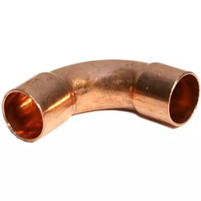 Codo de soldadura 90 ° versión larga 3/8