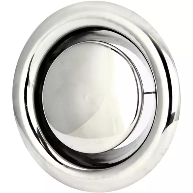 Válvula de ventilación de extracción acero inox. Ø 100 mm con manguito de montaje - DVS100Y/1