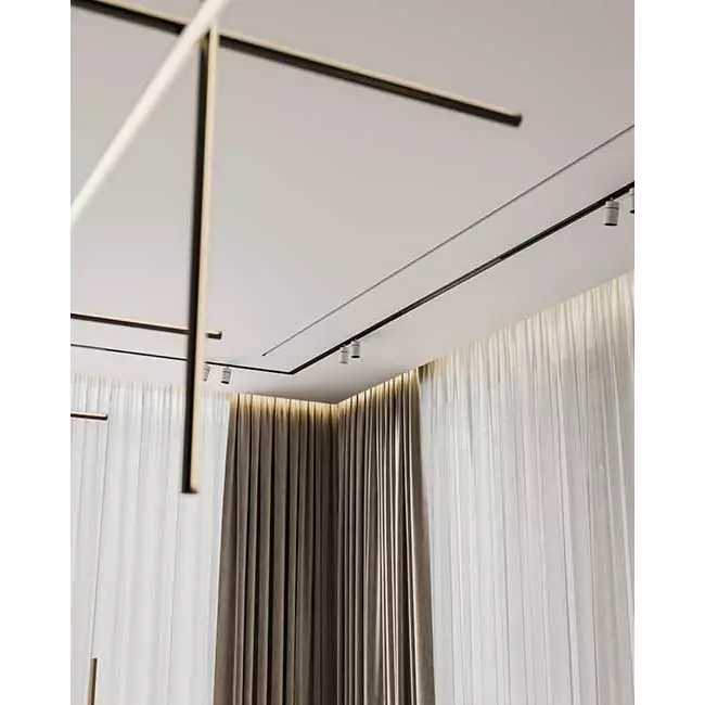 Difusor de ranura sin marco Ergovent 1050 mm con diámetro de conexión de 75 mm - modular - 1 ranura