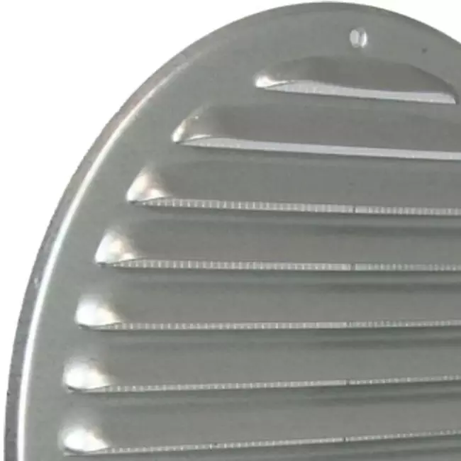 Rejilla metálica de ventilación redonda Ø 200mm zinc - MR200ZN