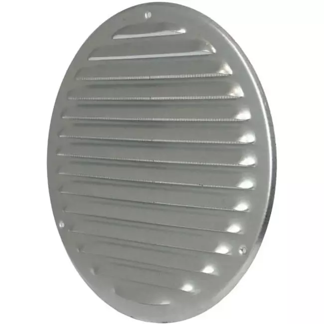 Rejilla metálica de ventilación redonda Ø 200mm zinc - MR200ZN