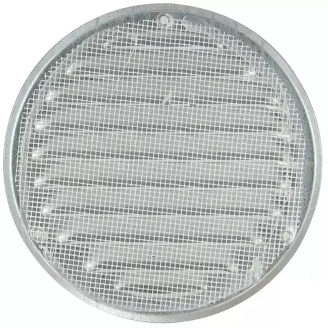 Rejilla metálica de ventilación redonda Ø 200mm zinc - MR200ZN