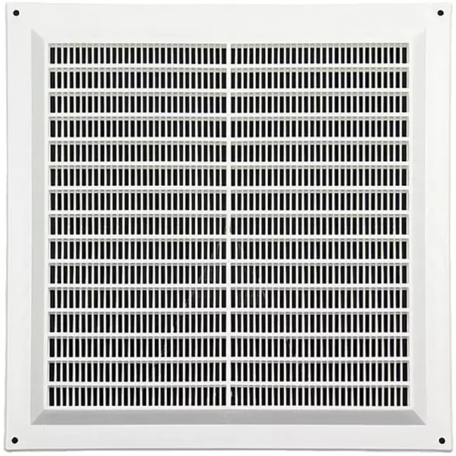 Rejilla de ventilación cuadrada con rejilla 250x250 blanco - VR2525