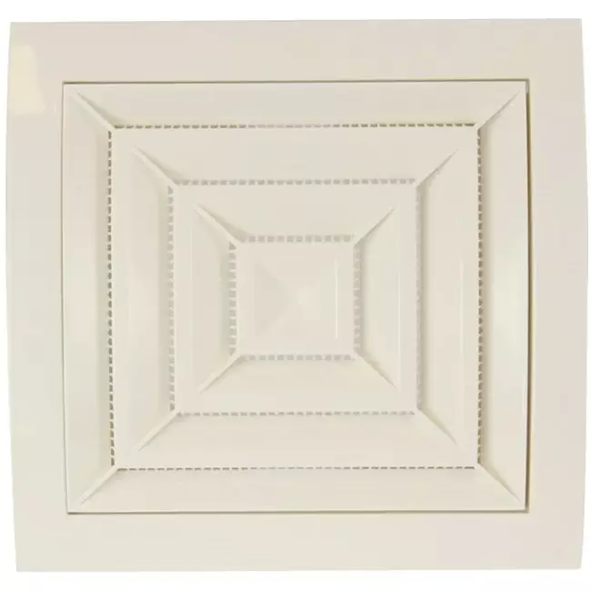 Difusor de techo cuadrada de 150x150 de diámetro: 100 blanco - ND10G