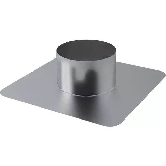 Placa adhesiva de aluminio Thermoduct para paso de tejado diámetro 125 mm - 15 grados