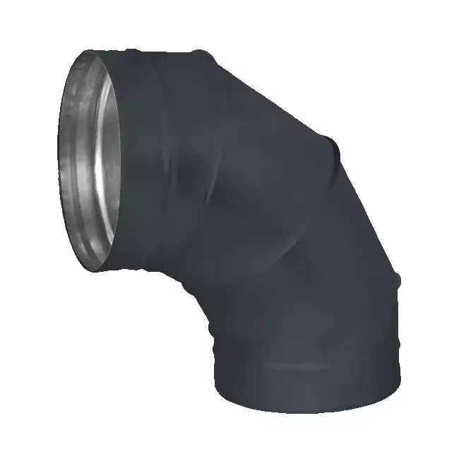 Codo helicoidal redondo 90º Ø 250 mm para tubos helicoidales - a medida RAL7016