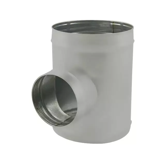 Spiro t-piece diámetro 180 mm - 150 mm (90 grados) (sendz. galvanizado) RAL7035