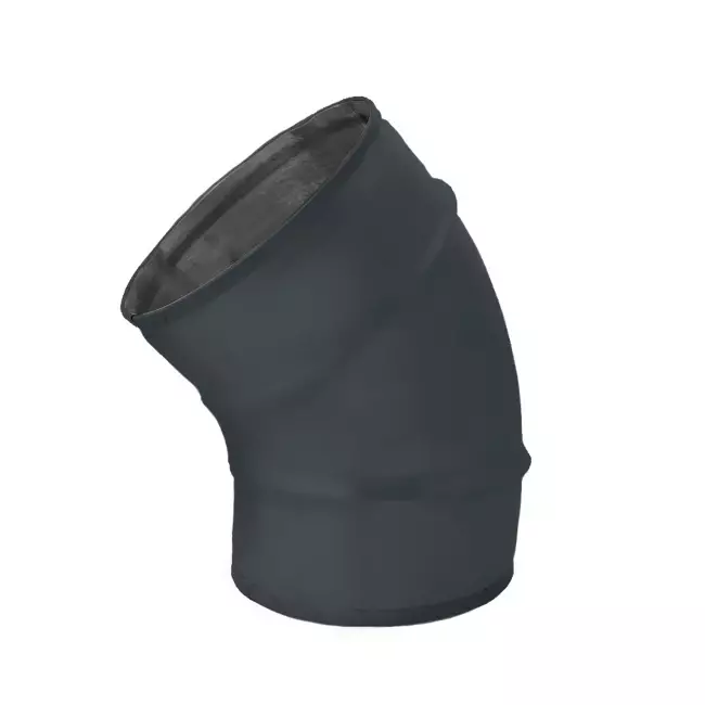 Spiro codo 100 mm 45 grados (sendz. zincado) RAL7016