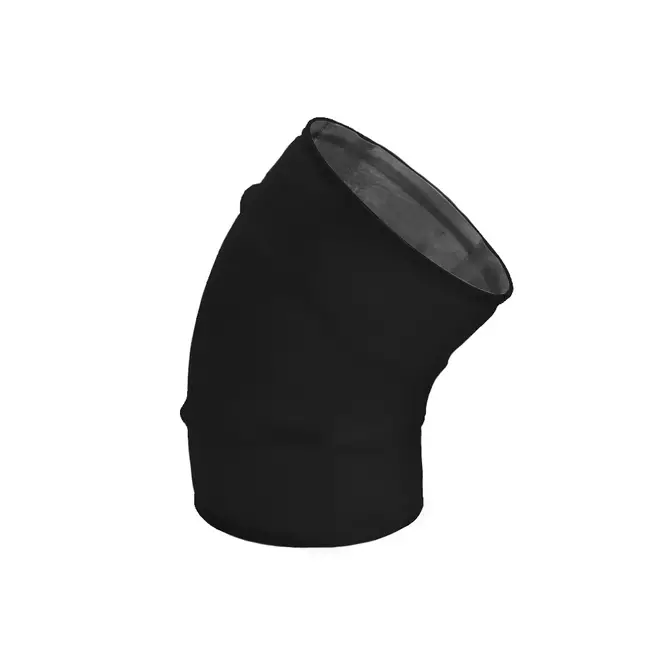 Spiro codo 100 mm 45 grados (sendz. zincado) RAL9005