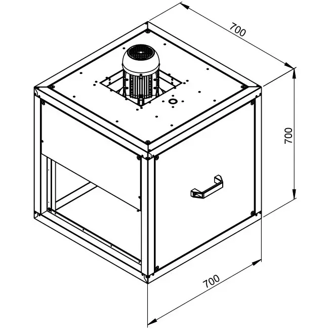 Extractor de caja gases de combustión con flujo lineal - MPC 400 D4 F4 TI30