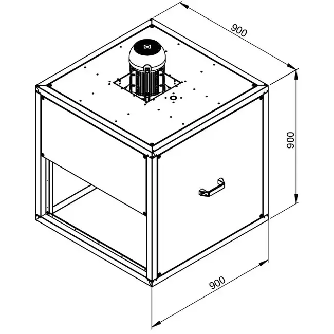 Extractor de caja gases de combustión con flujo lineal - MPC 560 D4 F4 TI30