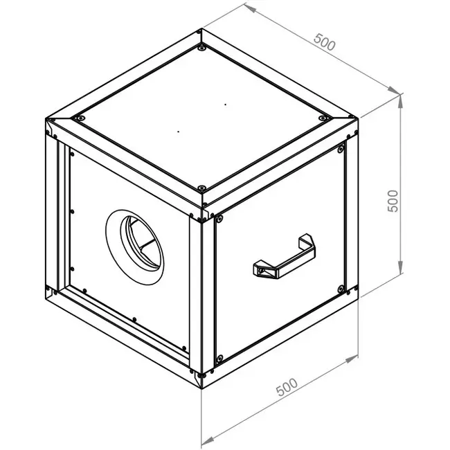 Extractor de caja flujo de aire exterior del motor - MPC 225 EC T30