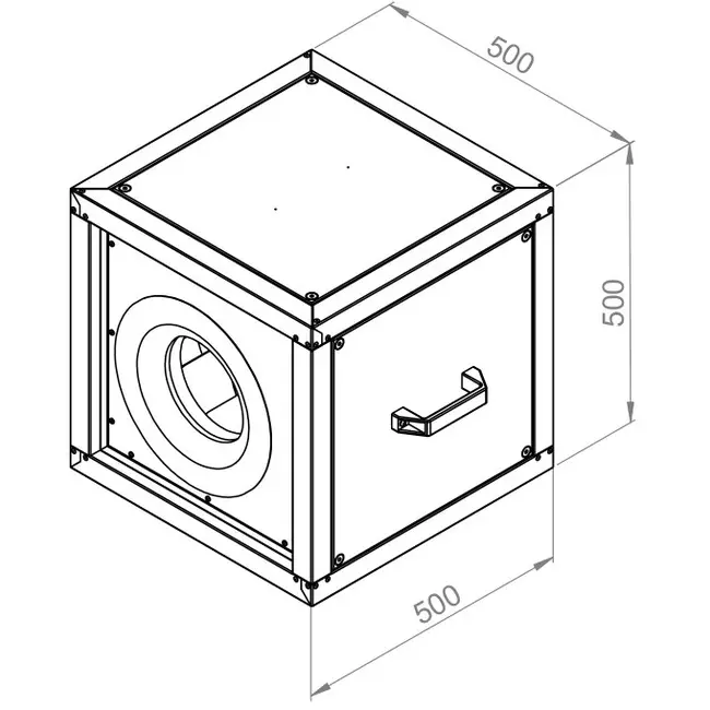 Extractor de caja flujo de aire exterior del motor - MPC 280 EC T30