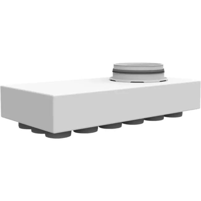 Distribuidor principal Vent-Axia Uniflexplus con conexión inferior 18x Ø69 mm con boquilla Ø180 mm