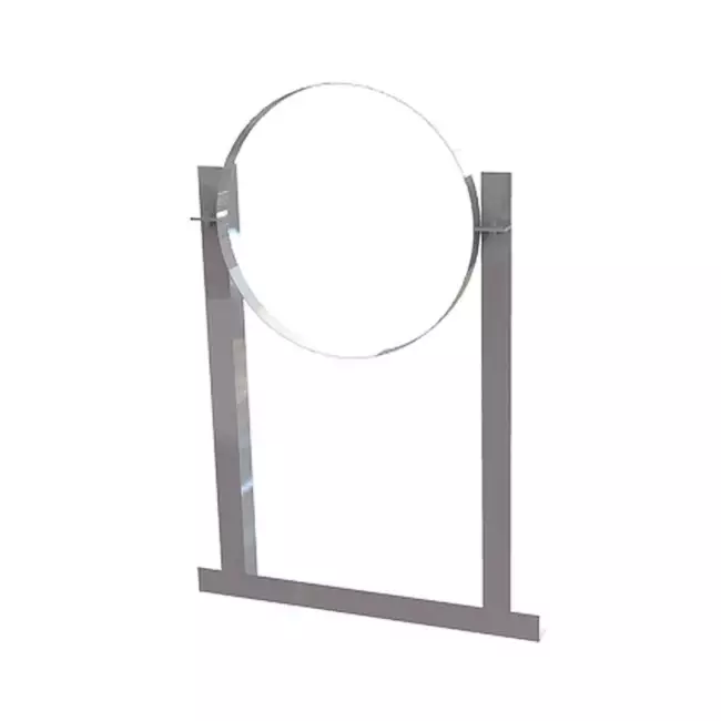 Soporte de techo de aluminio para tubo helicoidal de 160 mm de diámetro