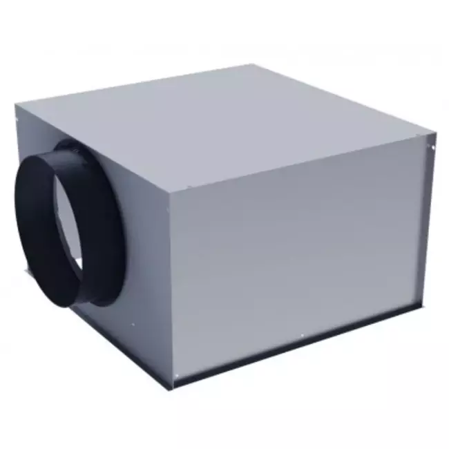 Difusor de techo perforado y ajustable para suministro 594x594 - plenum con aislamiento con conexión lateral Ø 160 mm