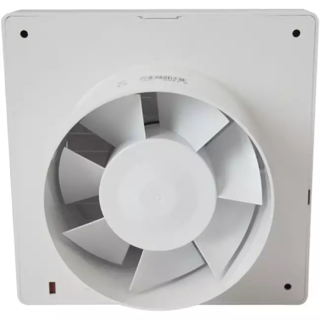 Europlast extractor de baño Ø 100 mm Blanco con trampilla de cierre automático - lujo X100Z