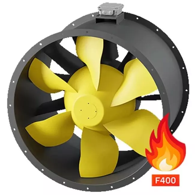 Ventilador axial de conducto gases de combustión - AL 800 D4 F4 04