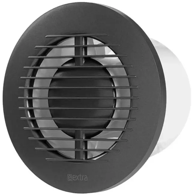 Extractor de baño redondo Ø 100 mm antracita - básico EA100A