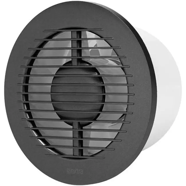 Extractor de baño redondo Ø 120 mm antracita - básico EA125A